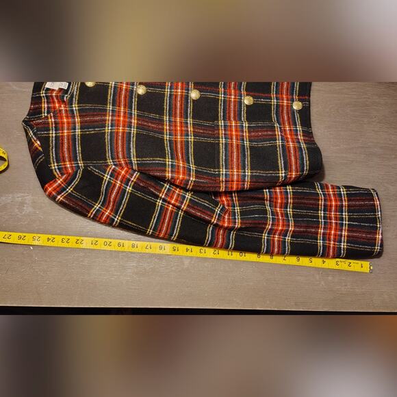J. Crew Factory Stewart Tartan Wool-Blend Lady Jacket 12 Plaid Wool Blend Blazer - Picture 8 of 15